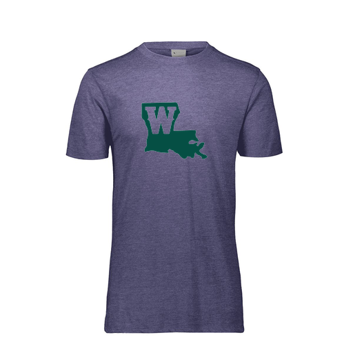 [FTSCUBRY-AS-LOGO2] Decker Men's Tri-Blend T-Shirt - Short Sleeve (Adult S, Royal, Logo 2)