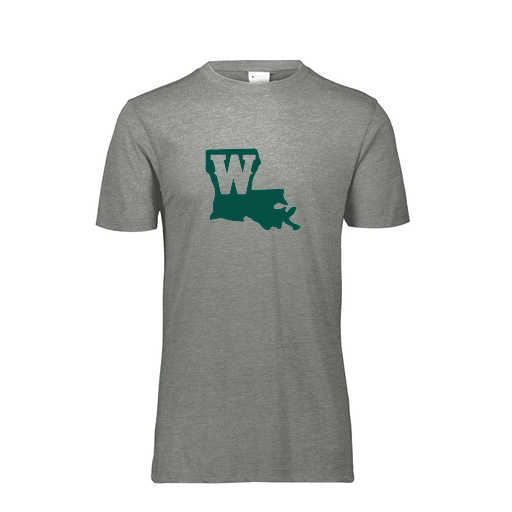 [FTSCUBGY-AS-LOGO2] Decker Men's Tri-Blend T-Shirt - Short Sleeve (Adult S, Gray, Logo 2)