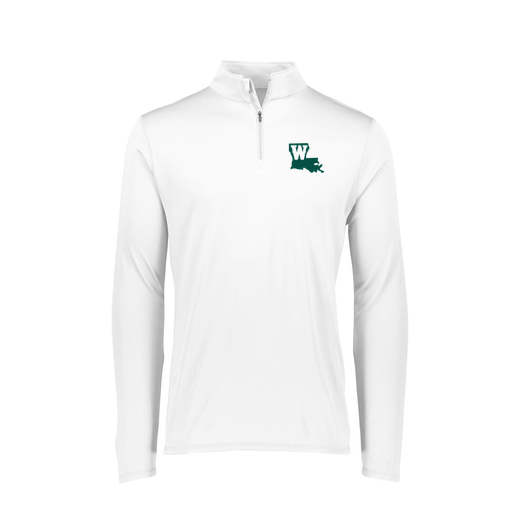 [FTLQFLWH-FAXS-LOGO2] Decker Women's Flex-Lite 1/4 Zip Shirt (Female Adult XS, White, Logo 2)