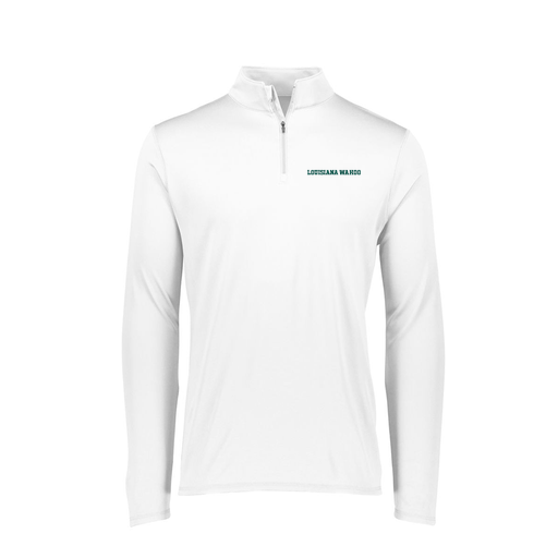 [FTLQFLWH-FAXS-LOGO3] Decker Women's Flex-Lite 1/4 Zip Shirt (Female Adult XS, White, Logo 3)