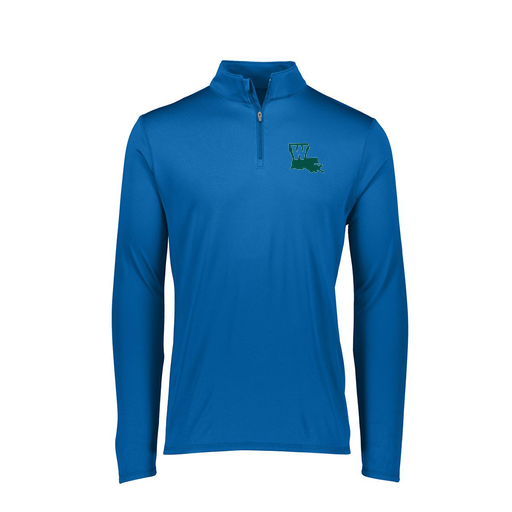 [FTLQFLRY-FAXS-LOGO2] Ladies Flex-Lite 1/4 Zip Shirt (Female Adult XS, Royal, Logo 2)