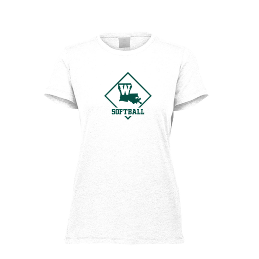 [FTSCUBWH-FAXS-LOGO1] Decker Women's Tri-Blend T-Shirt - Short Sleeve (Female Adult XS, White, Logo 1)