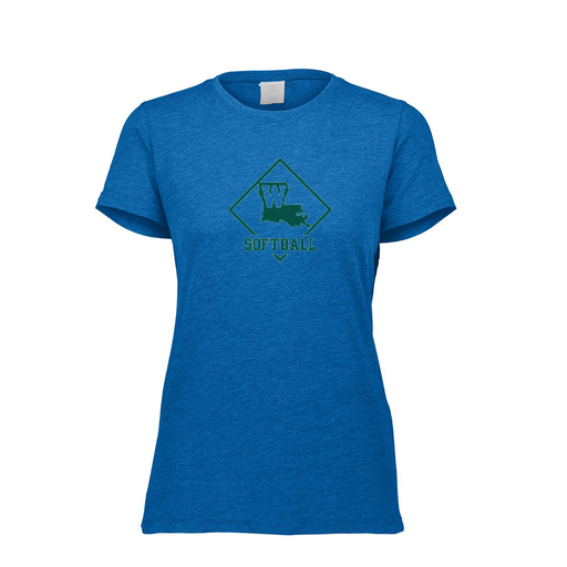 [FTSCUBRY-FAXS-LOGO1] Decker Women's Tri-Blend T-Shirt - Short Sleeve (Female Adult XS, Royal, Logo 1)