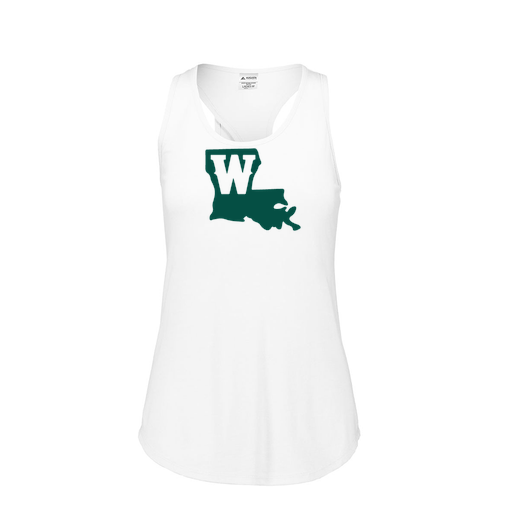 [3078.005.S-LOGO2] Ladies Tri Blend Tank Top (Female Adult S, White, Logo 2)