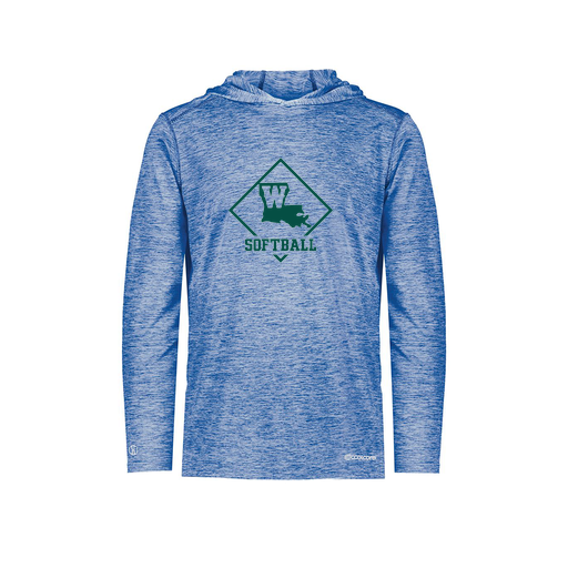 [FOLHCGRY-YS-LOGO1] Decker Youth Charge Hoodie (Youth S, Royal, Logo 1)