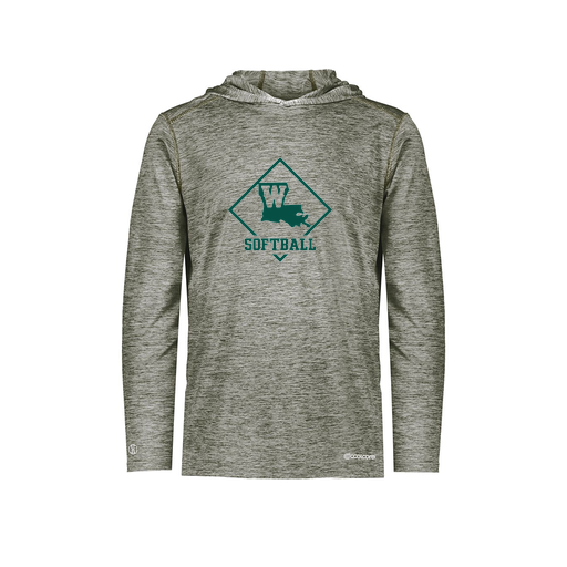 [FOLHCGGY-YS-LOGO1] Decker Youth Charge Hoodie (Youth S, Gray, Logo 1)