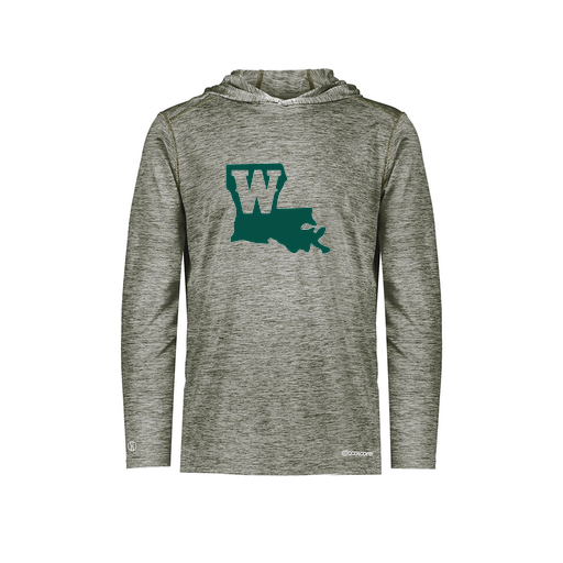 [FOLHCGGY-YS-LOGO2] Decker Youth Charge Hoodie (Youth S, Gray, Logo 2)