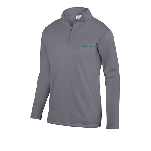 [FOLQFFGY-AS-LOGO3] Decker Men's FlexFleece 1/4 Zip (Adult S, Gray, Logo 3)