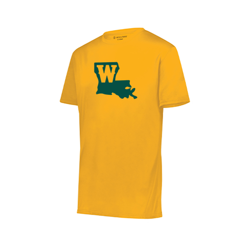 [222819.025.XXS-LOGO2] Youth Movement Dri Fit Shirt (Youth XXS, Athletic Gold, Logo 2)