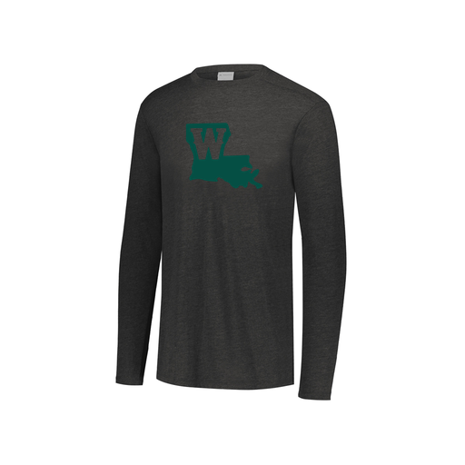 [3076.K94.S-LOGO2] Youth LS Ultra-blend T-Shirt (Youth S, Black, Logo 2)