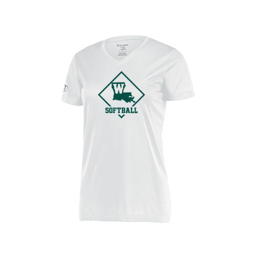 [222820.005.S-LOGO1] Ladies Movement Dri Fit Shirt (Female Adult S, White, Logo 1)