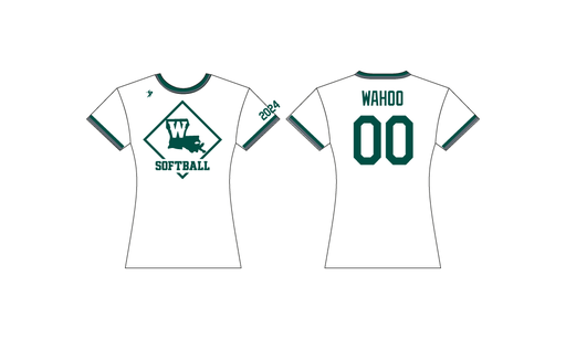 Louisiana Wahoo Softball - White Jersey