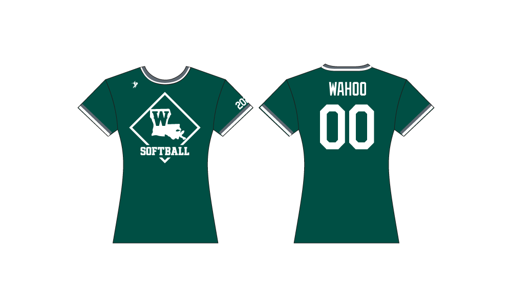 Louisiana Wahoo Softball - Green Jersey